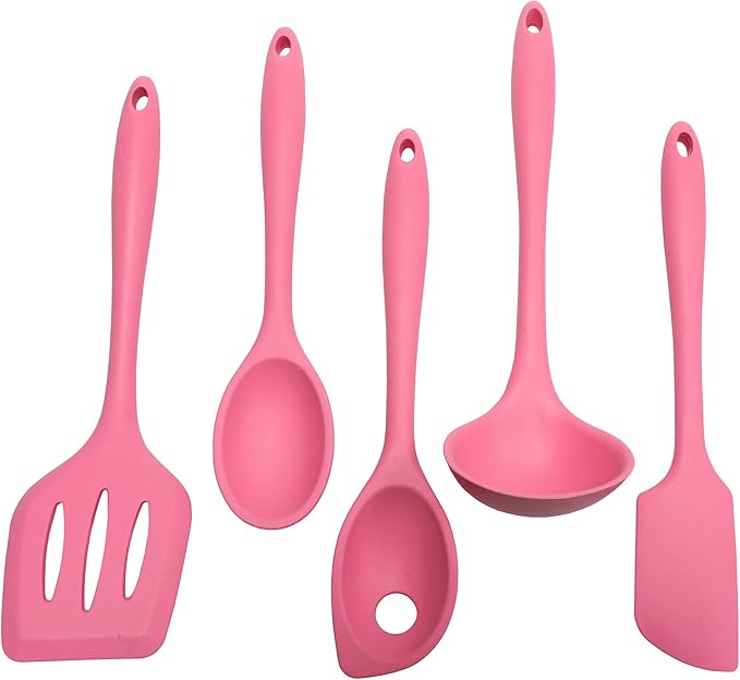 Chef Craft Premium Silicone Cooking Ladle, 11.25 inch, Pink - Image 4