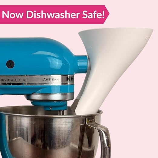 Countess Flour Funnel™ - Stand Mixer Attachment by The Cookie Countess (White) - Image 3