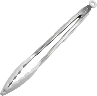 Chef Craft Premium Silicone Cooking Tongs, 12 inch, Gray by ChefCraft