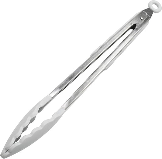 Chef Craft Premium Silicone Cooking Tongs, 12 inch, Gray by ChefCraft