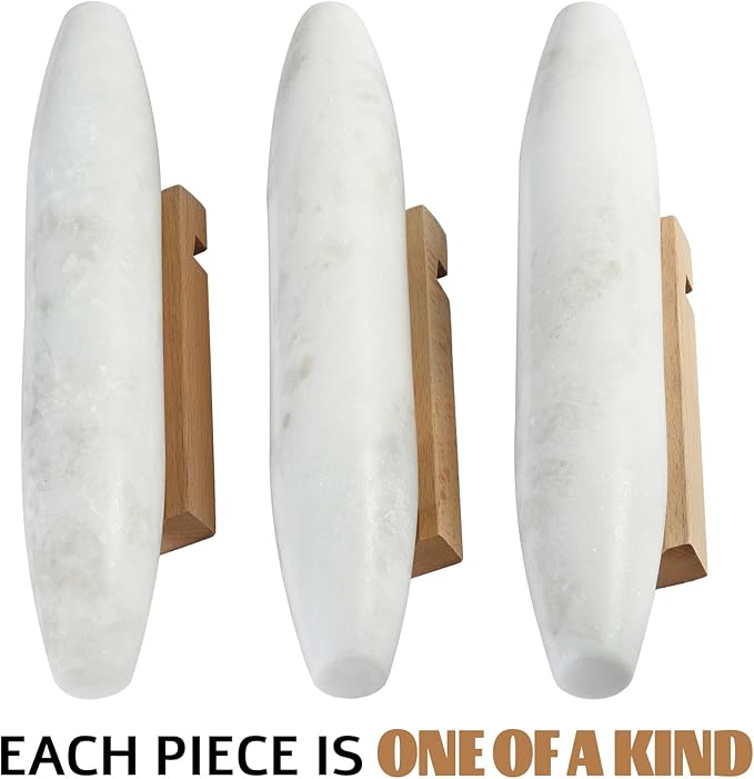 Koville African Natural Marble French Rolling Pin, 12inch Non-Stick Rolling Pin for Baking, Dough Roller for Pasta, Dumpling, Fondant, Pie, Bread, Pizza, Kitchen Baking Tools(Namib Fantasy) - Image 6