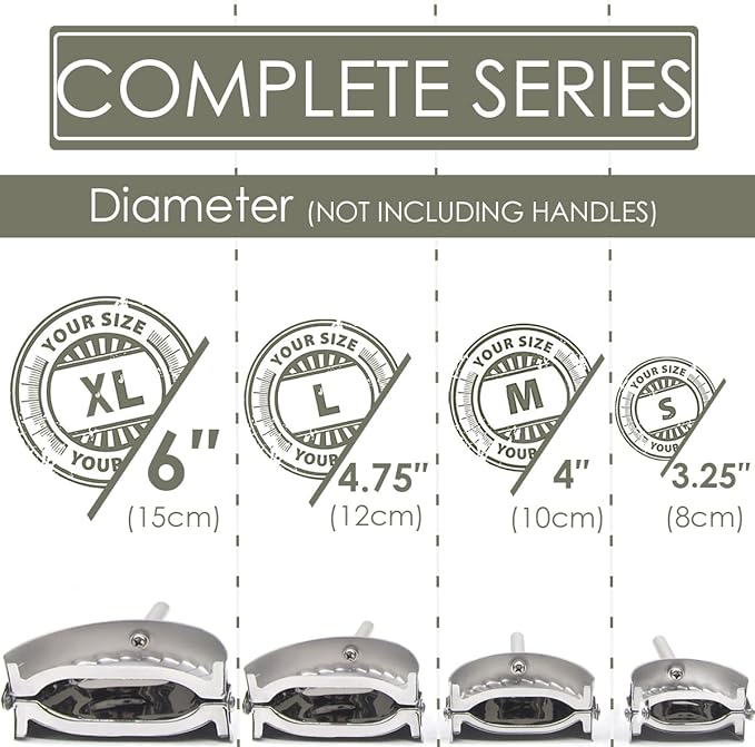 KAYCROWN 4.75 Inch Empanada Press, Stainless Steel Dumpling Maker Dough Cutter Dumpling Mold for Empanada, Dumpling, Ravioli, Pierogi, Turnovers, Calzone (L: 4.75 inch)