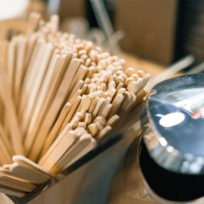 500pcs Wood Coffee Stirrer Sticks, 5.5 Inch Wooden Swizzle Stick Beverage Mixer, Eco Friendly Long Stirrer Stir Sticks for Mixing Cocktail Hot Chocolate Drinking Tea - Image 6