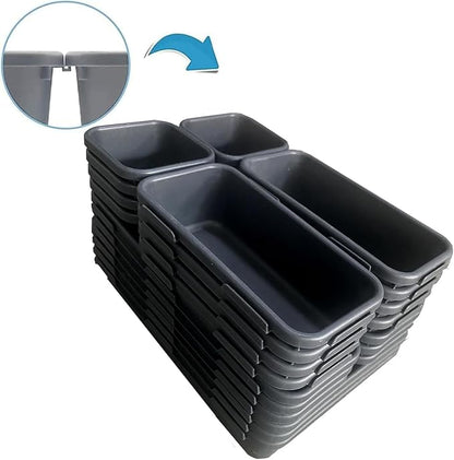 Kutesna 25 PCS Interlocking Desk Drawer Organizer Separator for Office,Bathroom,Kitchen,Makeup,Tool（4 Sizes） - Image 7