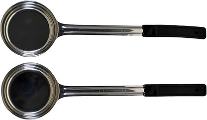 6 Ounce Solid Stainless Steel Portion Control Ladle Spoon for Measuring and Serving; Commercial Grade Serving Scoops [Pack of 2] by Habanerofire