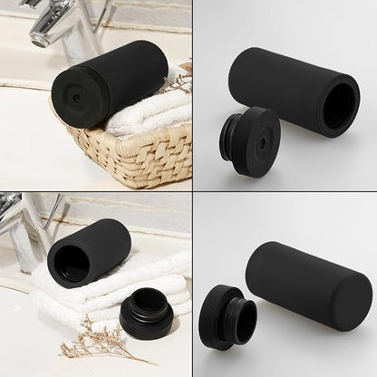 Silicone Dishwashing Soap Dispenser, Dish Soap Squeeze Bottle Silicone Divided Bottle for Kitchen and Bathroom(Color:Black)
