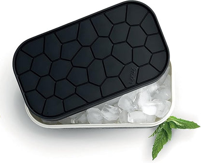 Lékué Ice Box | Black | Ice Cube Tray For Freezer With Lid & Bin | Made With 100 Percent Platinum Silicone | Elegant And Retro Style Ice Cubes | For Cocktails, Ice Tea & Coffee And More | - Image 8