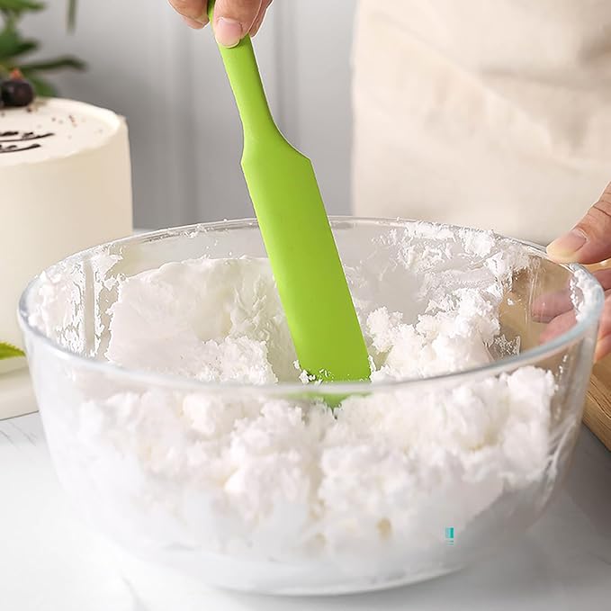 5 Pcs Silicone Jar Spatulas,Sourdough Spatula with Long Handle,Cake Cream Butter Spatulas(5 Pcs) - Image 4
