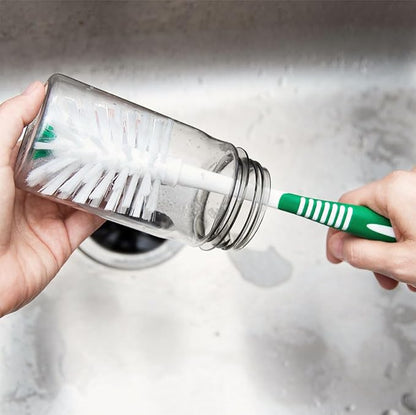 Libman Bottle & Dish Brush Kit | Cleaning Brushes for Kitchen Use | Straw Brush | Scrub Brushes for Dishes | Big Job Kitchen Brush | Palm Scrub Brush | 3 Different Brushes & Straw Cleaner Included - Image 7