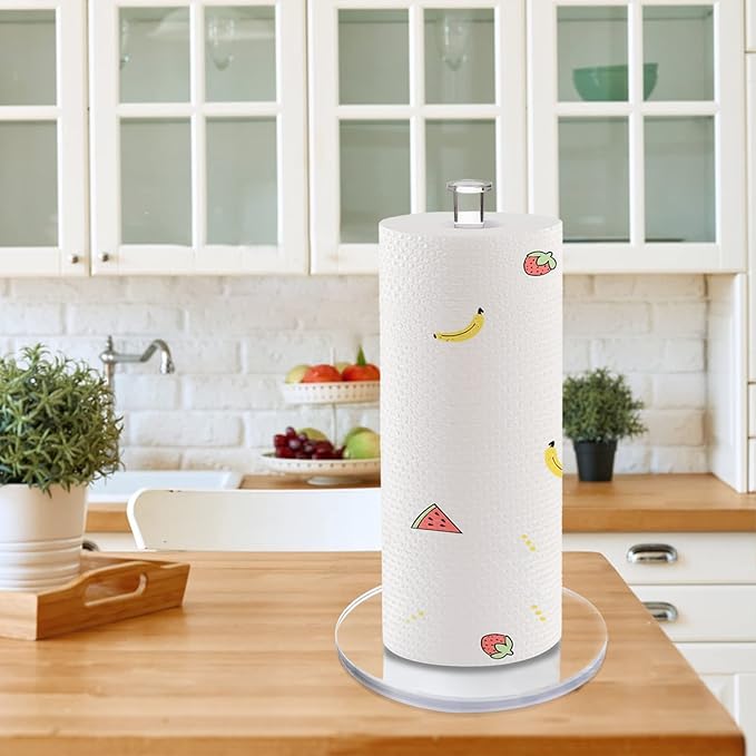 Acrylic Paper Towel Holder, Paper Towel Stand for Countertop, Clear - Image 5