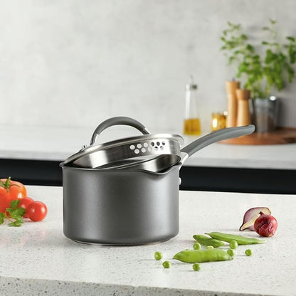 Circulon A1 Series w/ScratchDefense Nonstick Induction Straining 2qt SaucePan with Lid, Induction Cookware, 2-Quart Sauce Pan with Lid, Graphite - Image 10