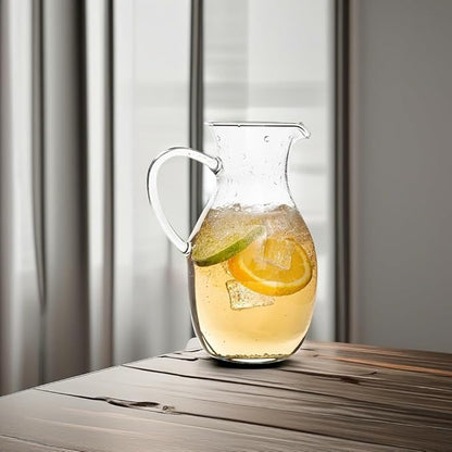 Simax Small 16 Ounce Borosilicate Glass Pitcher with Handle - Montessori Kids Pitcher with Spout for Orange Juice, Milk, Tea - Image 5