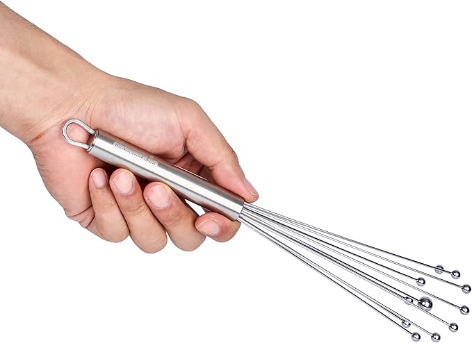 Restaurantware 10.5 in Stainless Steel Ball Whisk - 24 Pack - German Standard Egg Beater with Ergonomic Handle, Dishwasher Safe - Manual Mixer Cooking Whisk for Baking, Stirring, Sauces, Beating - Image 11