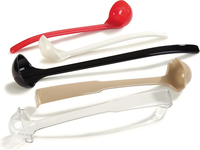 CARLISLE FOODSERVICE PRODUCTS 029503 Carly Plastic Dressing/Serving Ladle, 1 oz./9.5", Black
