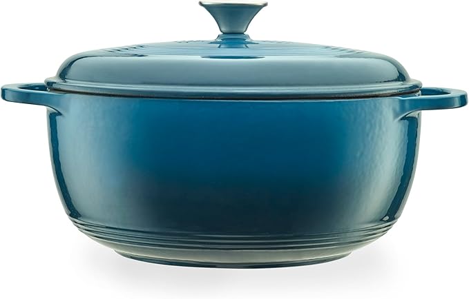 Mercer Culinary Enameled Cast Iron Round Dutch Oven, 6 qt., Turquoise by MercerCulinary