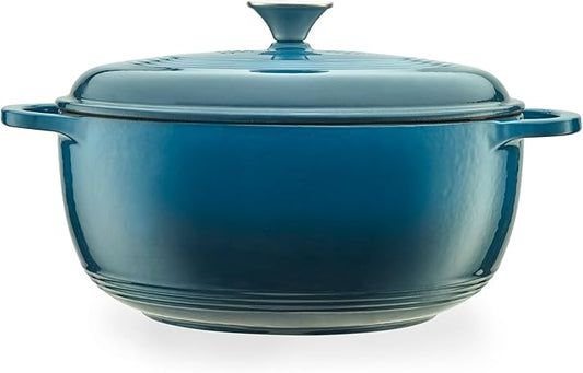 Mercer Culinary Enameled Cast Iron Round Dutch Oven, 6 qt., Turquoise by MercerCulinary