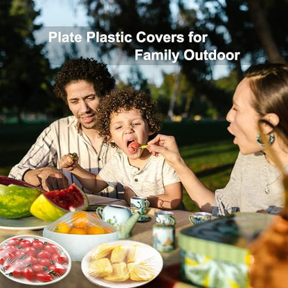 200PCS Plastic Elastic Bowl Covers Reusable,Food Storage Covers with Elastic Bowl Covers for Leftover, Plastic Covers for Bowls Fresh Keeping Bags for Family Outdoor Picnic (Regular) - Image 4