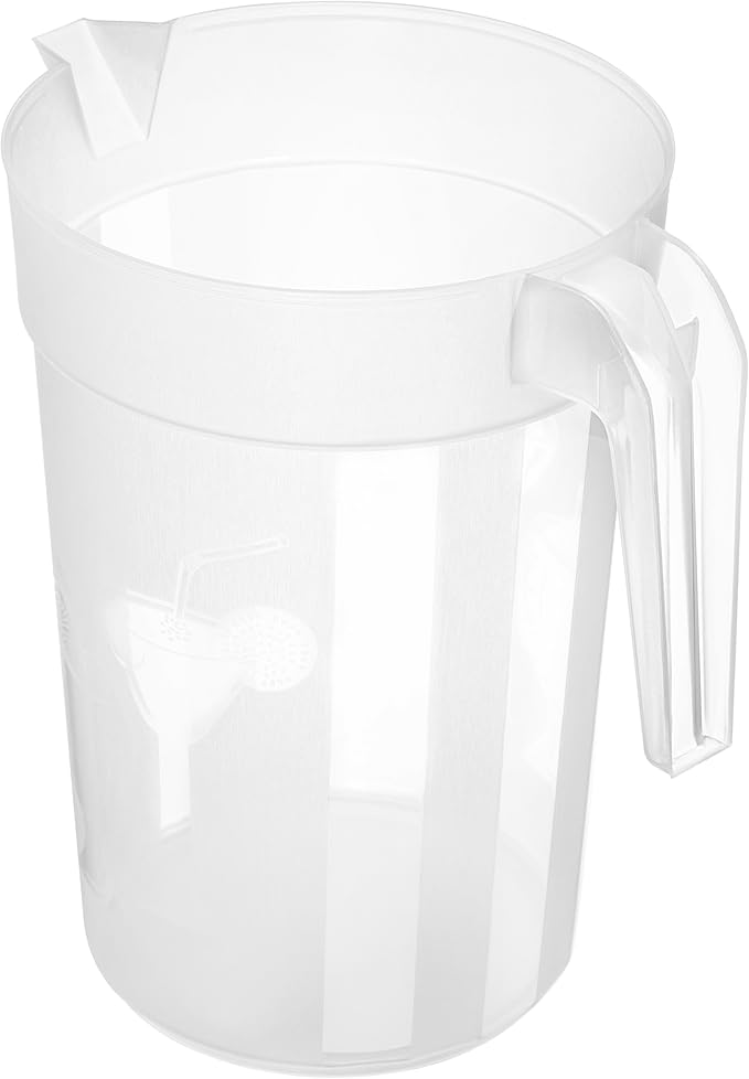 Tribello LARGE 1.3 Gallon Water Pitcher, Plastic Juice Pitcher With Lid - Dishwasher Safe, BPA Free, Colors May Vary (1.3 Gallon) - Image 5
