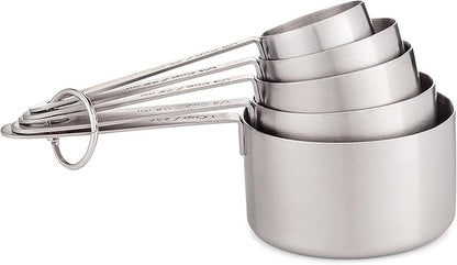 husMait Stainless Steel Measuring Cups & Spoons - 10 Piece Heavy Duty Measuring Cups & Spoons Set for Dry Foods, Spices or Liquids - Image 5