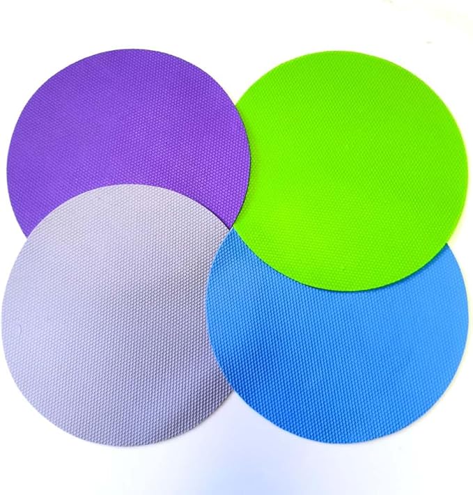 4pcs Rubber Jar Opener Bottle Gripper Non Slip Pad Multi-function Can Opener for Seniors with Arthritis Weak Hands (Circle Two) by Deofun