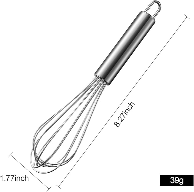 Aniso Stainless Steel Whisk (8.4 inches, Silver) - Image 6