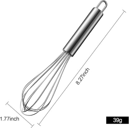 Aniso Stainless Steel Whisk (8.4 inches, Silver) - Image 6