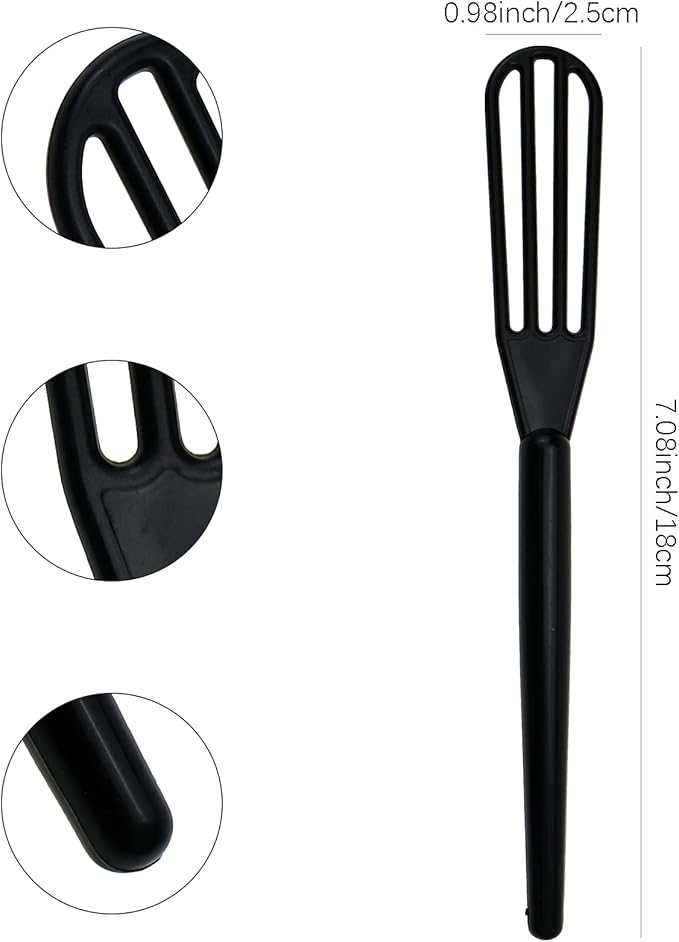 10 PCS Plastic Hair Coloring Mixer,Hair Color Whisks Dye Cream Mixer,Tint Color Cream Colorful Spoon Applicator Hair Bleaching Highlight Tool for Home Barber Shop Salon - Image 2