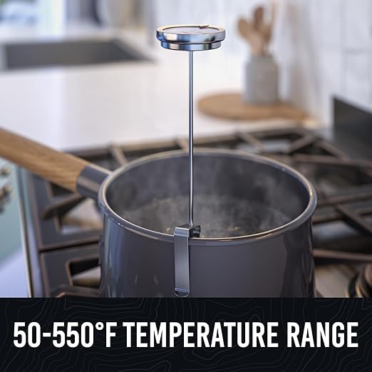 CRAFT911 Candy Thermometer with Pot Clip - Deep Fry Oil Thermometer for Frying and Candle Making - 2 Pack (White) - Image 9