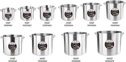 New Star Foodservice 80 Qt Aluminum Stock Pot, No Cover