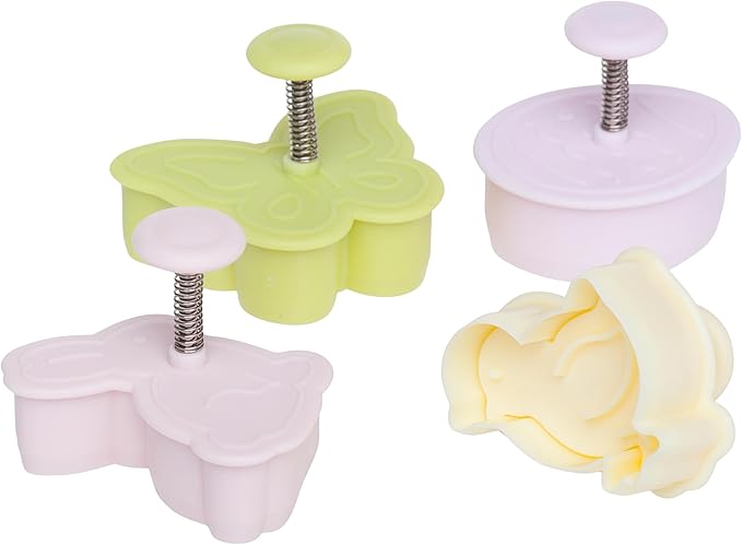 Ateco Easter Themed Plunger Cutters Baking Supply, 5 by 5 by 2-1/4-Inch, Cognac