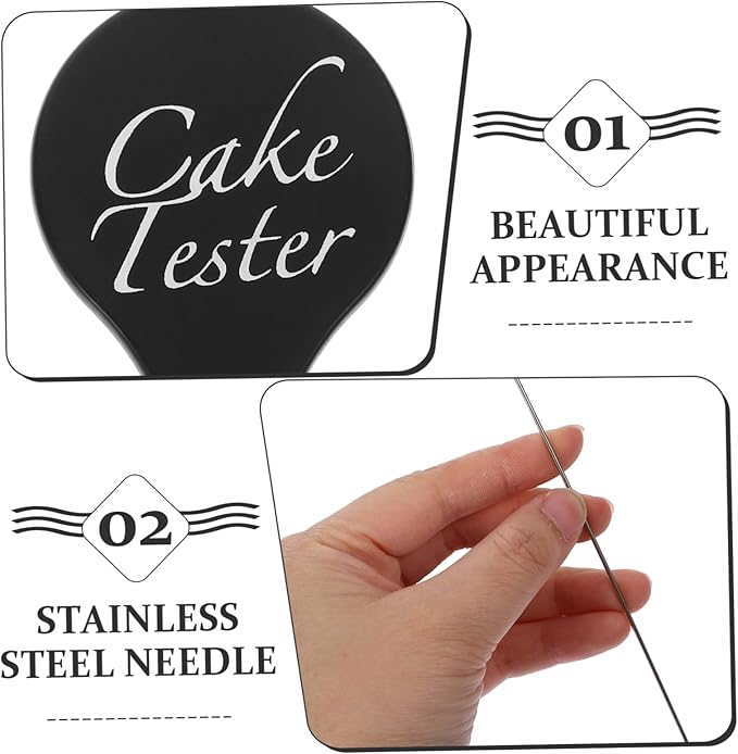Oven Cake Testers Stainless Steel Baking Tool Smooth Handle Essential Baking Accessories for Bakers