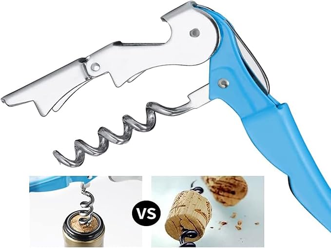 Professional Waiter Corkscrew Wine Openers Set, Heavy Duty Stainless Steel Hinges Wine Key for Restaurant Waiters, Sommelier, Bartenders - Image 3