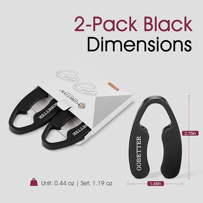 GOBETTER 2 Pcs Wine Foil Cutter Magnetic Design, 4 Stainless Blades Foil Remover Wine Bottles Opener Accessory, Removes Foil Top Effortlessly for Wine Lovers, Black