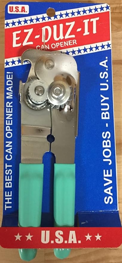 EZ-DUZ-IT Deluxe Can Opener (Turquoise) by EZ-DUZ-IT