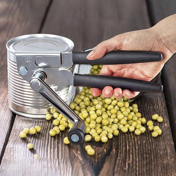 NUFR Crank Can Openers Manual,Heavy Duty Commercial Can Opener with Rubber-coated Long Handles - Image 5