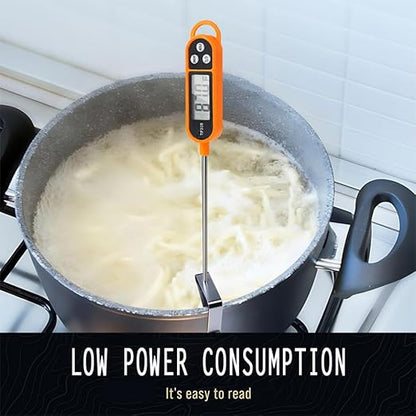 1/3pcs Candy Thermometer Digital Instant Read for Meat Kitchen Cooking Food Oil Deep Fry BBQ Grill Smoker (1, 14.4in) - Image 5