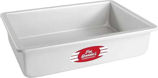 Fat Daddio's POB-7113 Anodized Aluminum Sheet Cake Pan, 7 x 11 x 3 inch