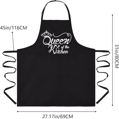 Funny Aprons for Women with Pockets, Kitchen Cooking Grilling Bbq Cute Chef Apron, Mothers Day Birthday Gifts for Women - Image 6