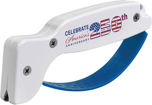 AccuSharp Knife Sharpener, Ergonomic Comfortable Handle, Compact & Easy to Use, Restore and Hone Straight & Serrated Knives, Celebrating America's 250th Anniversary by AccuSharpKnifeSharpeners