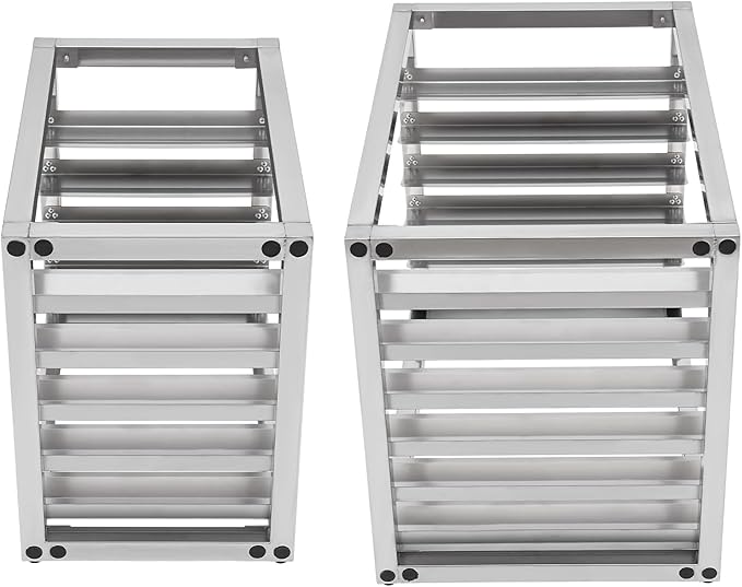 6 Tier Bun Pan Rack, Aluminum Bakery Rack for Half or Full Sheets, Commercial Dough Pizza Baking Tray Racks, Storage Cooling Rack, Bread Baking Equipment For Home Restaurant Kitchen (6 Tier)