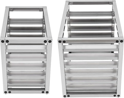 6 Tier Bun Pan Rack, Aluminum Bakery Rack for Half or Full Sheets, Commercial Dough Pizza Baking Tray Racks, Storage Cooling Rack, Bread Baking Equipment For Home Restaurant Kitchen (6 Tier)