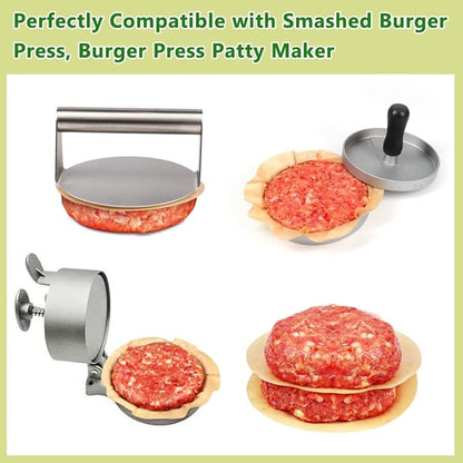 BOYAN 7 Inch Parchment Paper Rounds, Set of 220, Hamburger Patty Paper/Burger Press Paper, Non Stick Small Pre-cut Round Parchment Paper for Cake Pan, Springform Pan, Burger Patty Maker and More