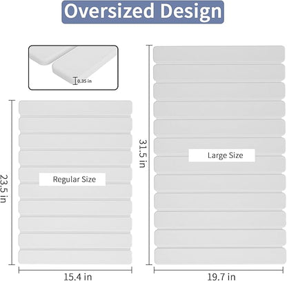 Large Stone Bath Mat 31.5 x 19.7in, Quick Dry Diatomaceous Earth Mats for Bathroom, Super Absorbent Foldable Bath Stone Mat, Non Slip, Dish Drying Mat for Kitchen Counter - Image 2