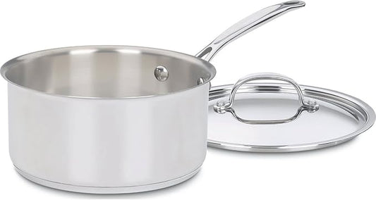 Cuisinart Saucepan w/Cover, Chef's-Classic Stainless Steel Cookware Collection, 3-Quart, 7193-20 by Cuisinart