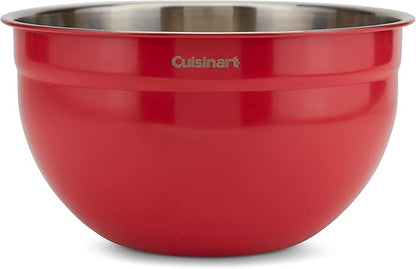 Cuisinart CTG-00-SMB Stainless Steel Mixing Bowls with Lids, Set of 3, Red - Image 5
