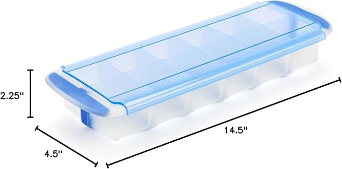 GoodCook Touch Prep and Freeze Ice Tray, 2-oz. Cubes, Stackable with Slide-off Cover - Image 12