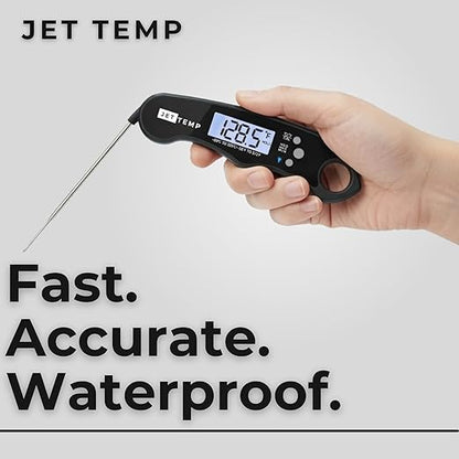 F1 Digital Meat Thermometer - Fast, Accurate, Easy to Use - Great for Grilling, Baking, Frying - Water Resistant