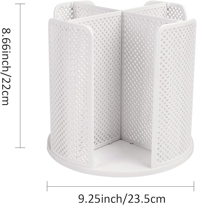 Cup and Lid Organizer Cup Dispenser Coffee Cup Organizer Paper Cup Holder Rotating for Bathroom, Restaurant, Break Room, Coffee Station, Bar, Buffet, Kitchen Cabinet, Countertop,4 Compartment - Image 2