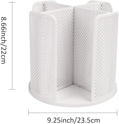 Cup and Lid Organizer Cup Dispenser Coffee Cup Organizer Paper Cup Holder Rotating for Bathroom, Restaurant, Break Room, Coffee Station, Bar, Buffet, Kitchen Cabinet, Countertop,4 Compartment - Image 2