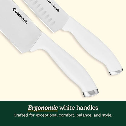 Cuisinart Block Knife Set, 12pc Cutlery Knife Set with Steel Blades for Precise Cutting, Lightweight, Stainless Steel, Durable & Dishwasher Safe, C77SSW-12P - Image 4